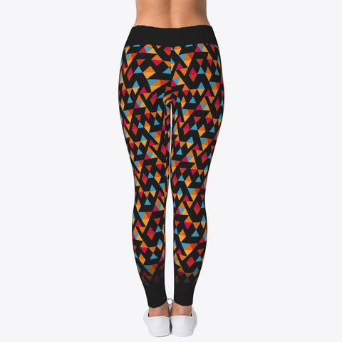 DIY Colorful Triangle Pattern Workout Leggings