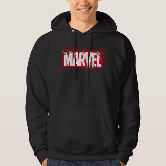 Custom Disintegrating Marvel Logo Hoodie